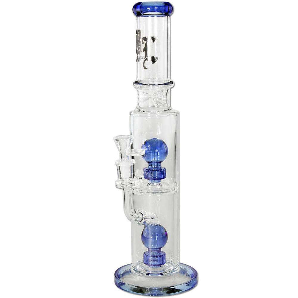 Black Leaf - Blue Hour Ice Bong mit Doppelperkolator