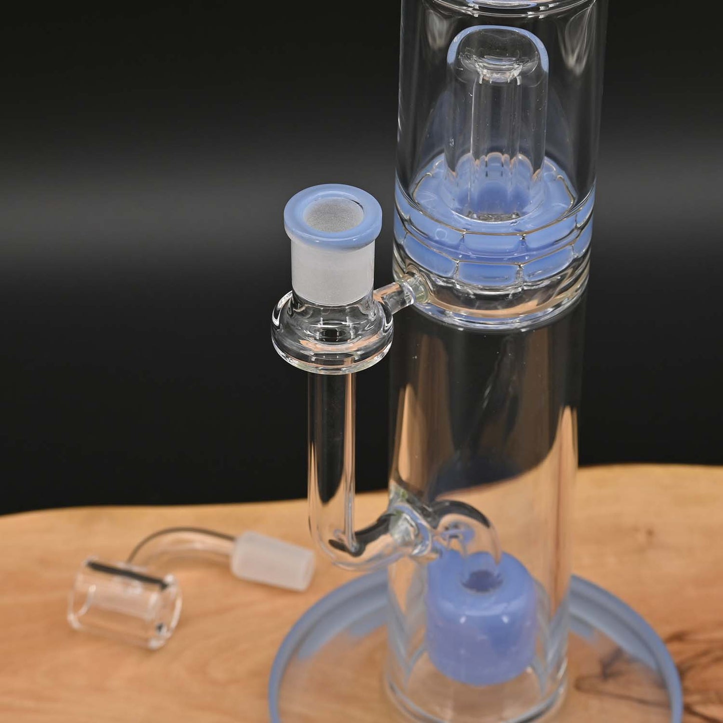 Black Leaf - Bong mit Kegel und Ufo Perkolator + Banger