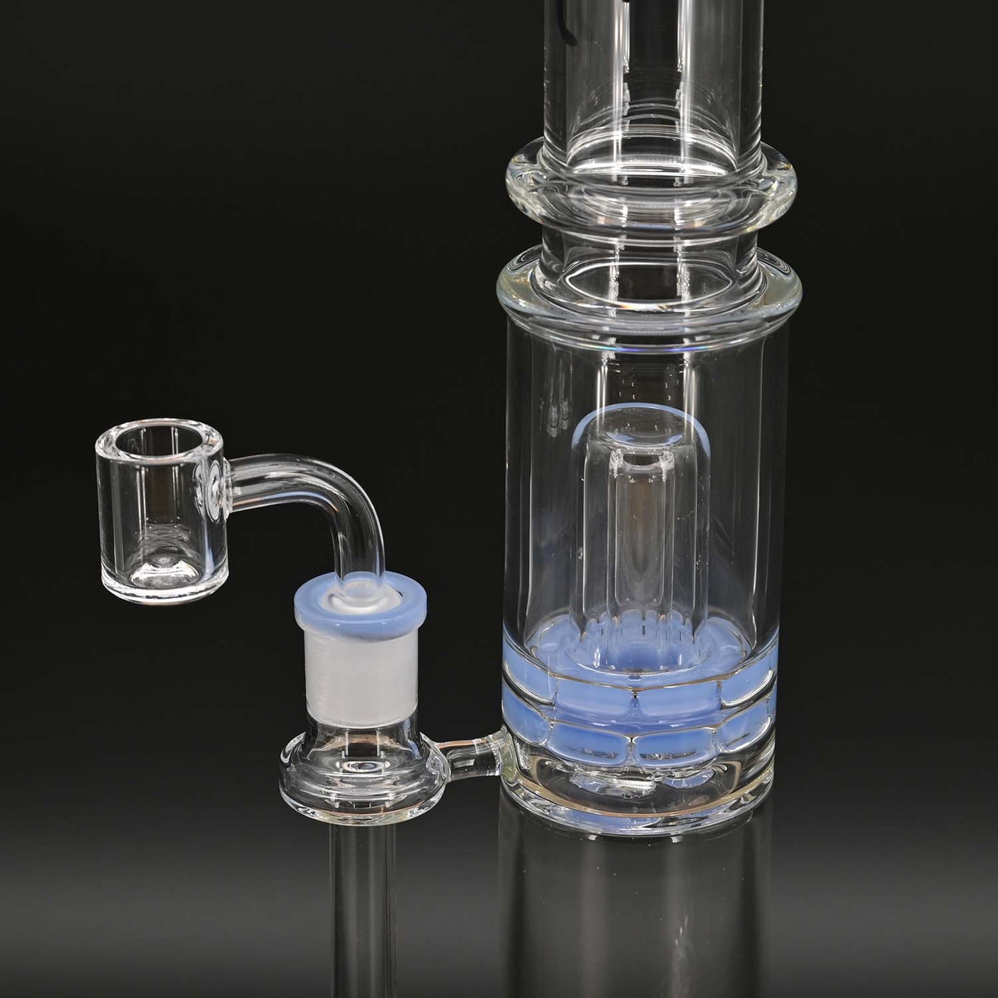 Black Leaf - Bong mit Kegel und Ufo Perkolator + Banger