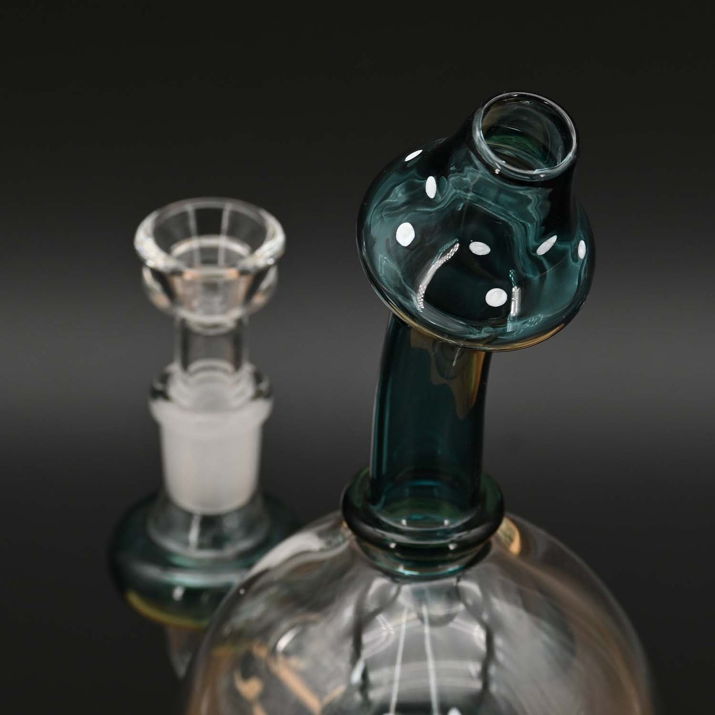 Black Leaf - Bubbler Bong "Mushrooms" mit Lochdiffusor
