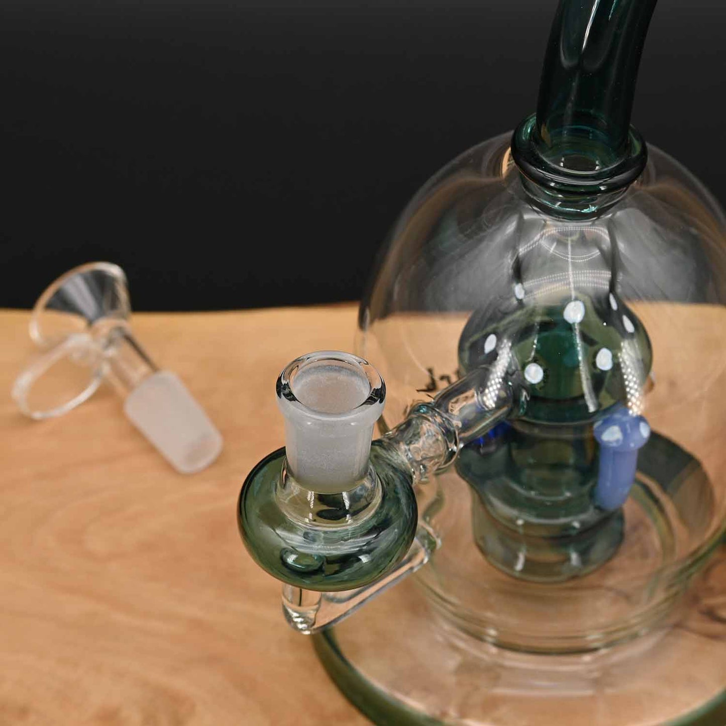 Black Leaf - Bubbler Bong "Mushrooms" mit Lochdiffusor