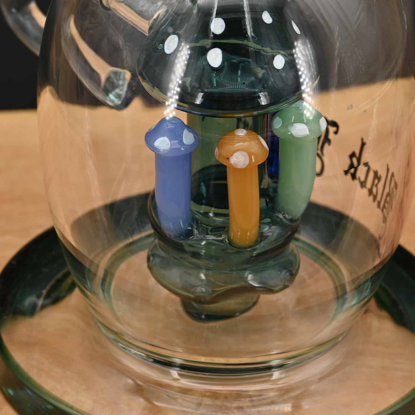 Black Leaf - Bubbler Bong "Mushrooms" mit Lochdiffusor