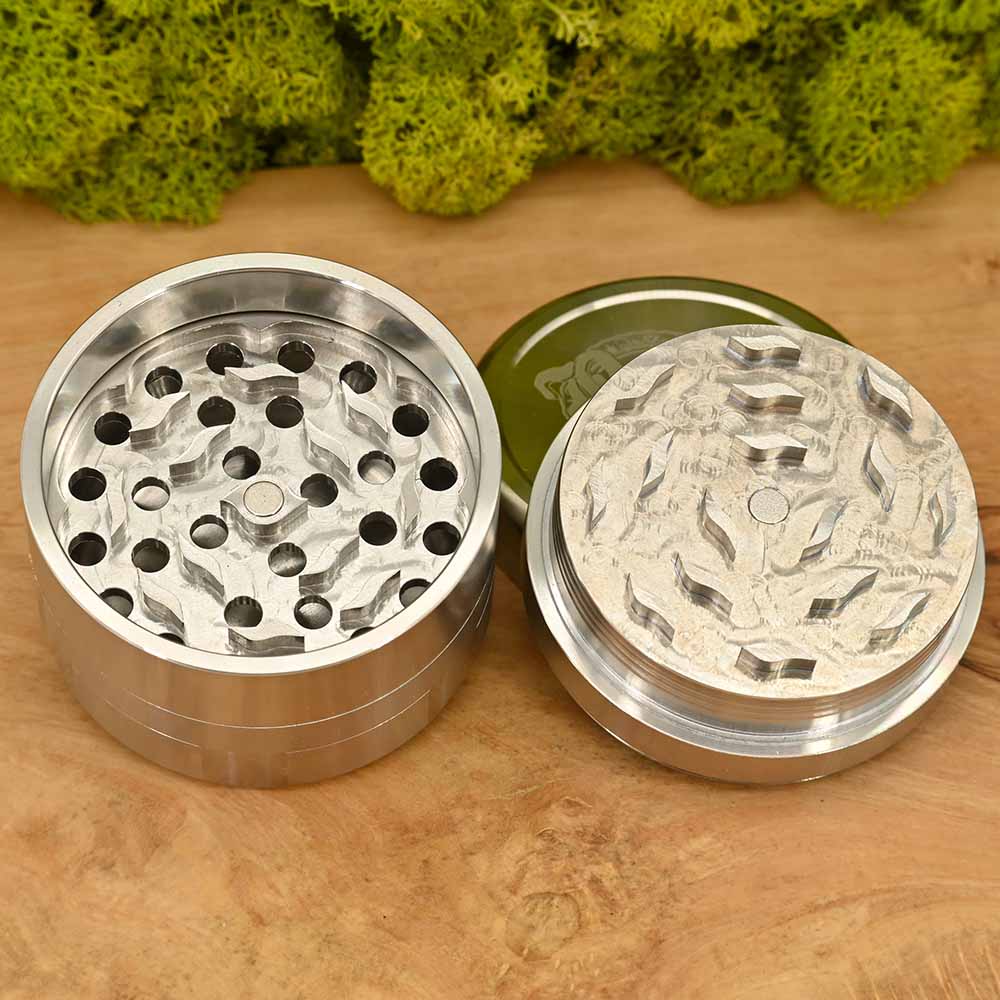 Black Leaf Edelstahl Deluxe Grinder ⌀59mm - 5 teilig