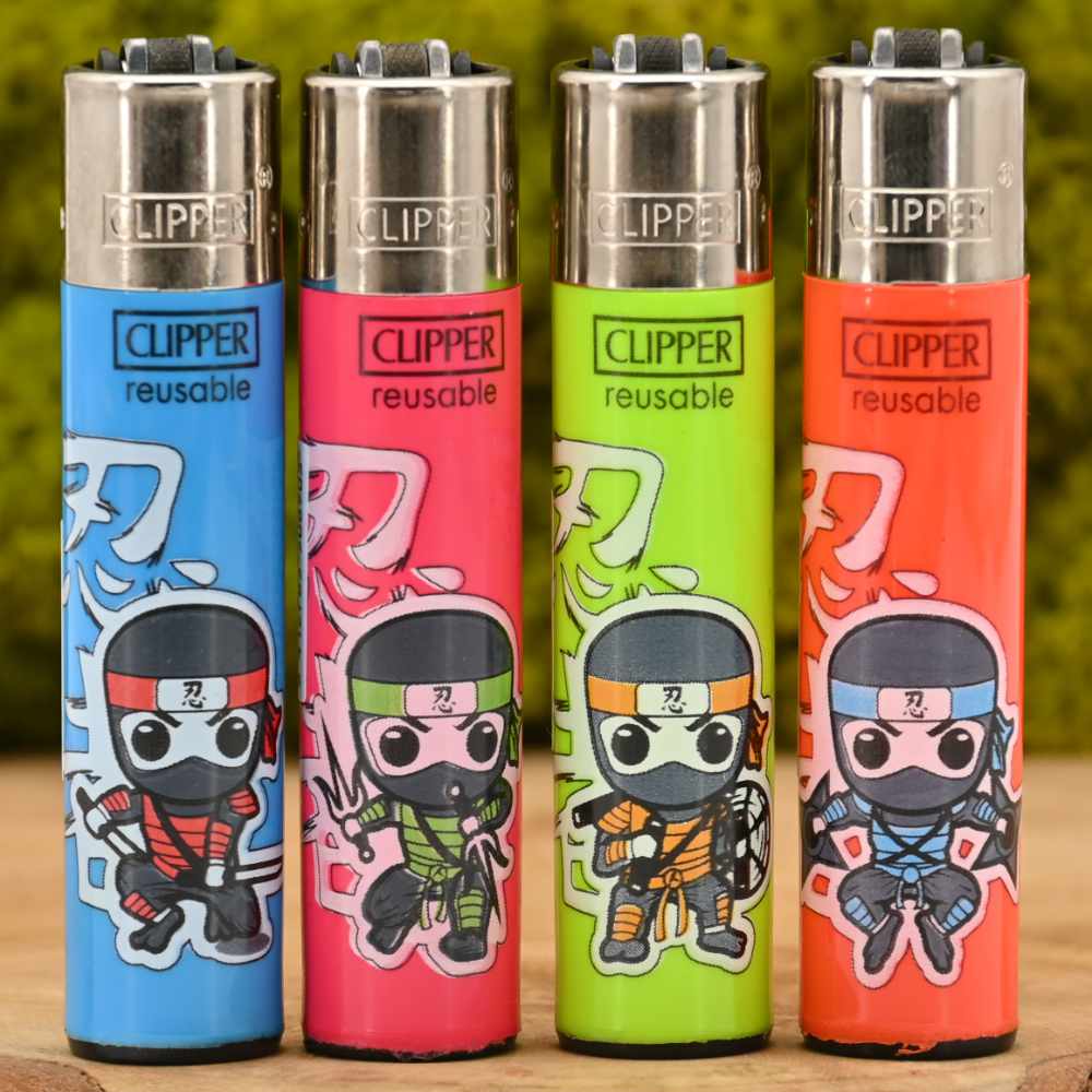 clipper_shinobis_ninja_design_nachfuellbar_feuerzeug_gasfeuerzeug_guenstig_headshop_Johnnys_Headshop