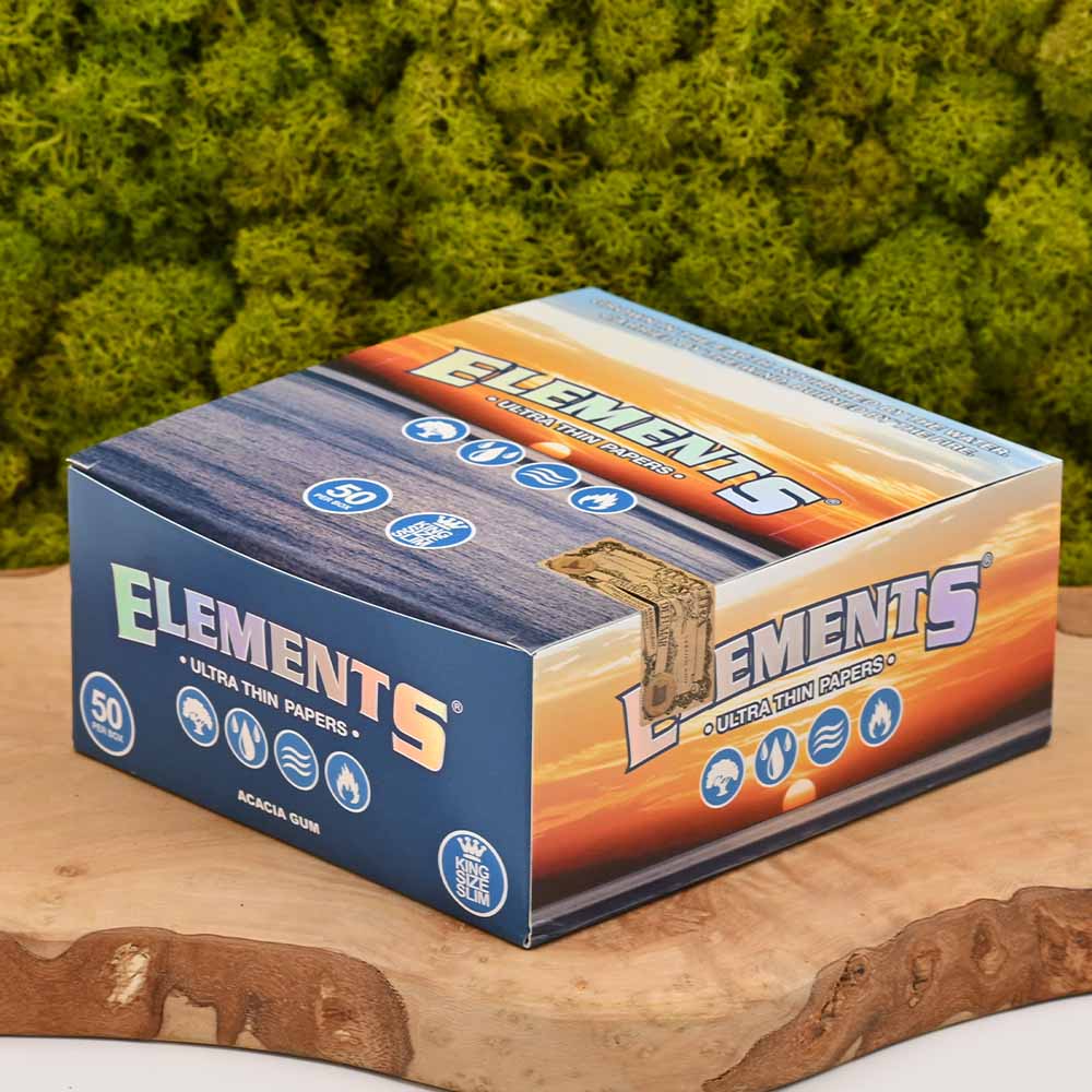 Elements Papers Kingsize Slim - Original - Display Box (50 Stück)