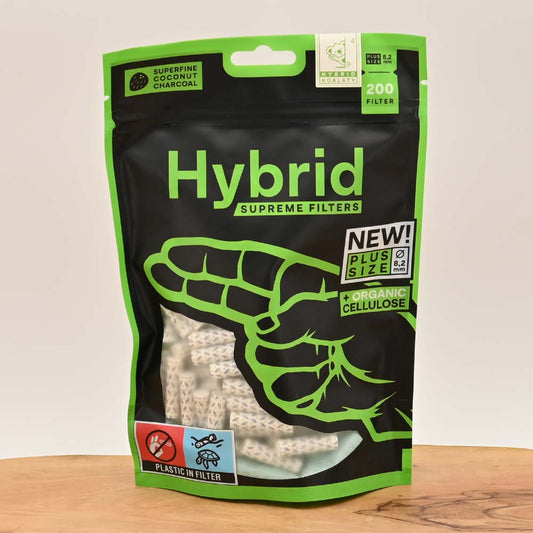 Hybrid Supreme Aktivkohlefilter (200er Pack) | Plus Size 8,2mm