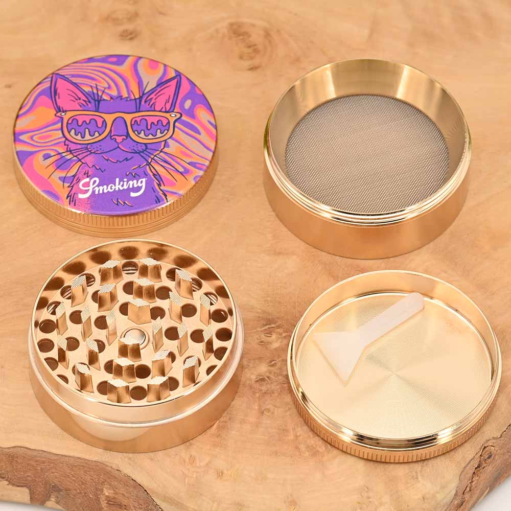 Smoking Grinder - Trippy Katze ⌀50mm