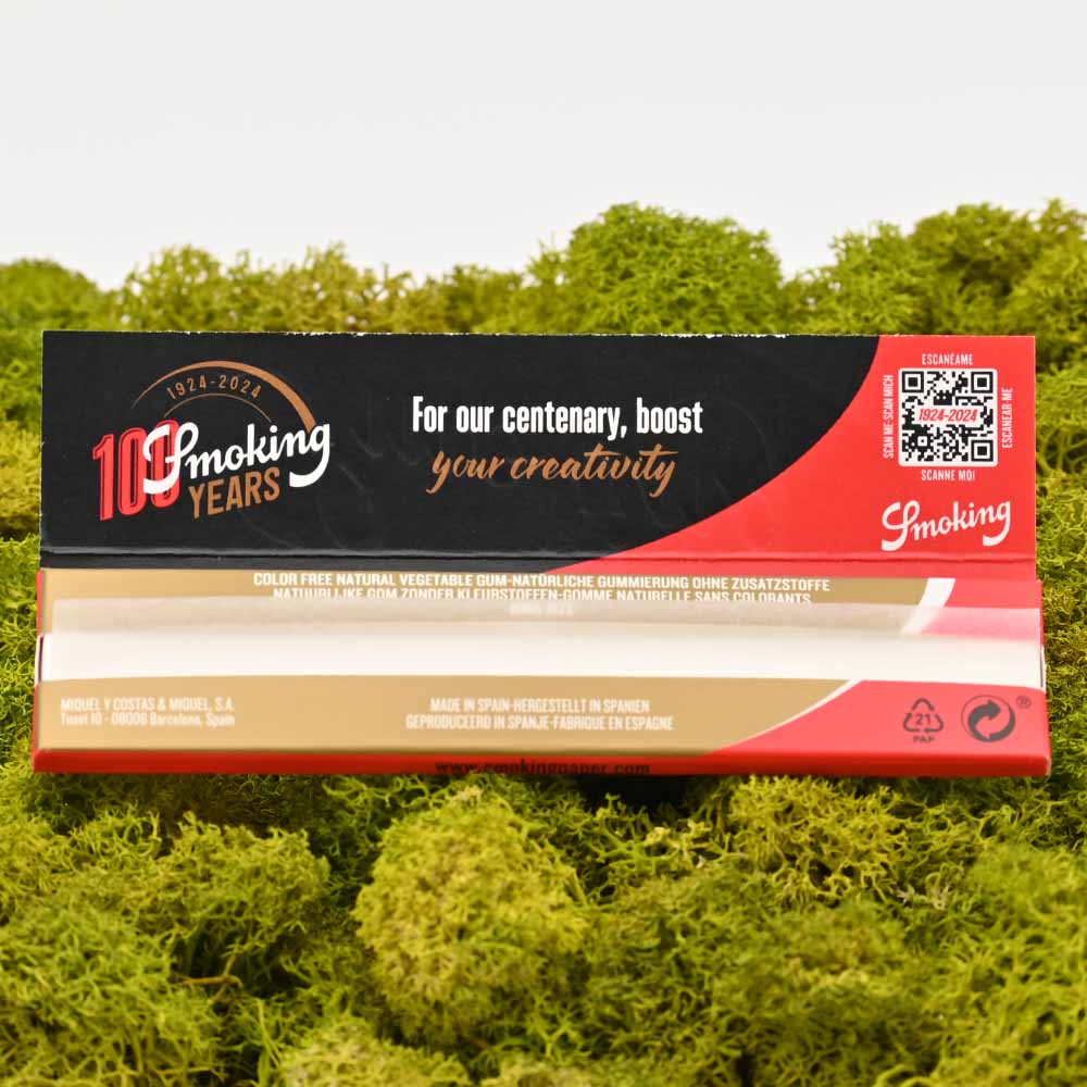 Smoking Gold King Size Slim Paper - 100 Years Edition