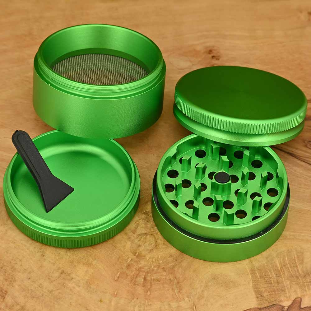 Aluminium Grinder Matt Grün ⌀50mm