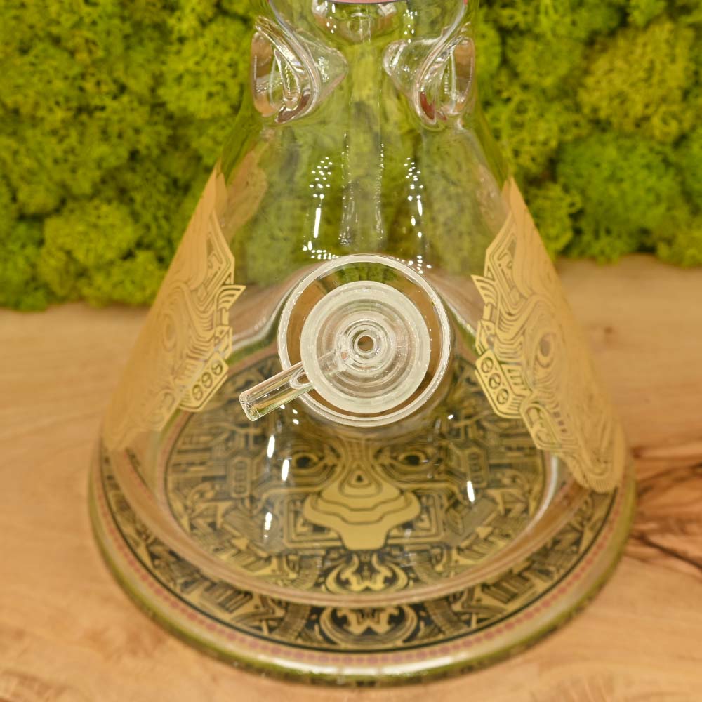 Limited Edition Heavy Beaker Bong - Schamane (42cm)