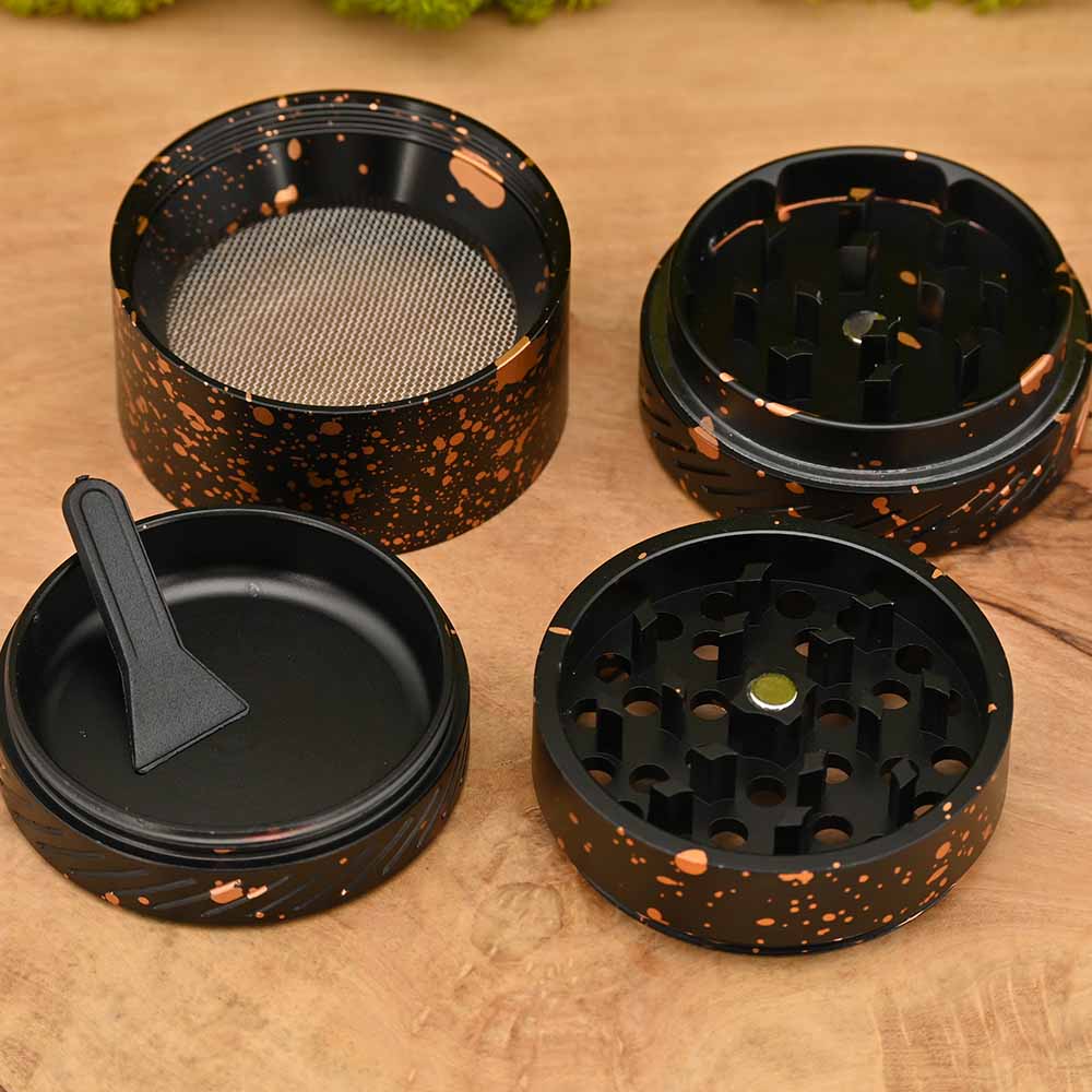 Black Leaf Crown Aluminium Grinder - ⌀50mm