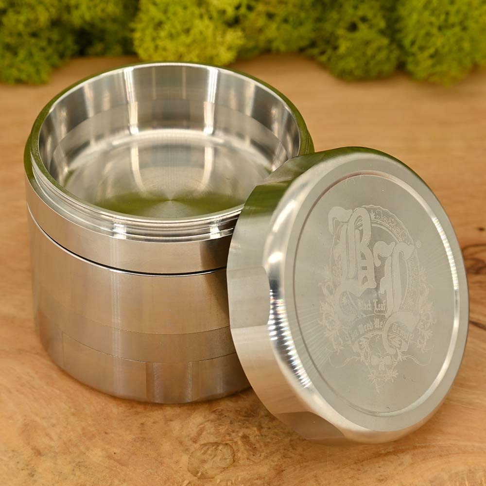 Black Leaf Edelstahl Deluxe Grinder ⌀59mm - 5 teilig