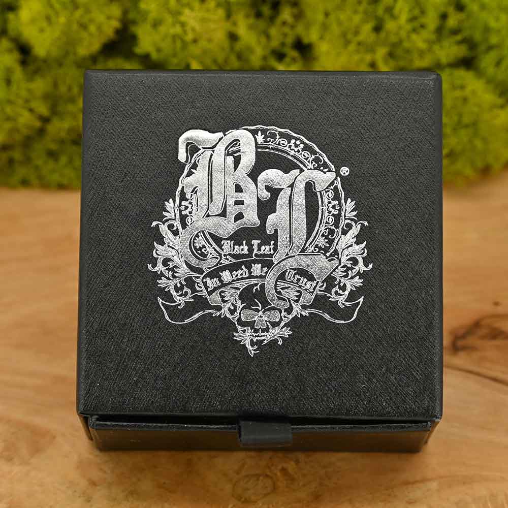 Black Leaf Edelstahl Grinder ⌀50mm - 4 teilig