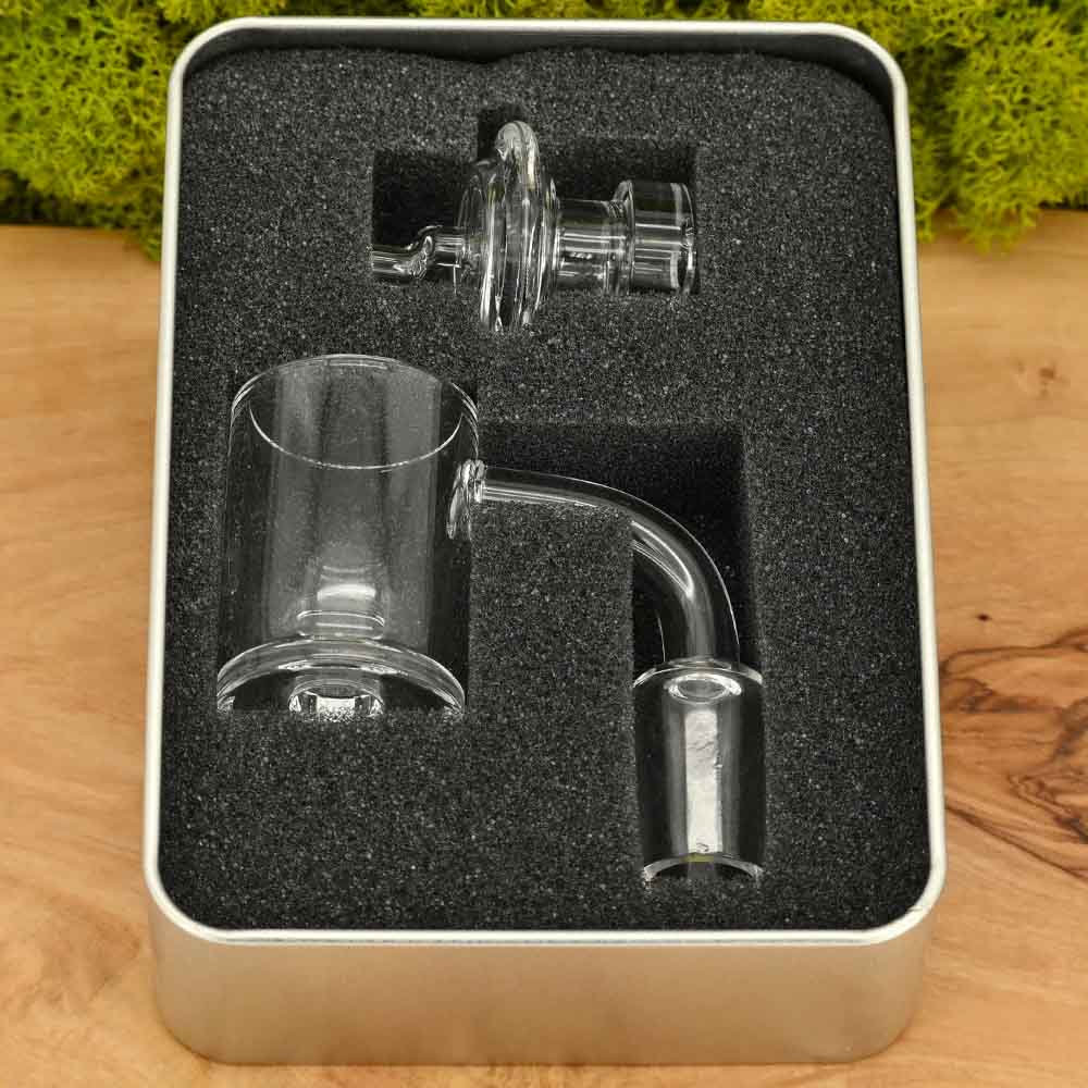 Black Leaf Glasbanger Set mit Carb Cap NS19