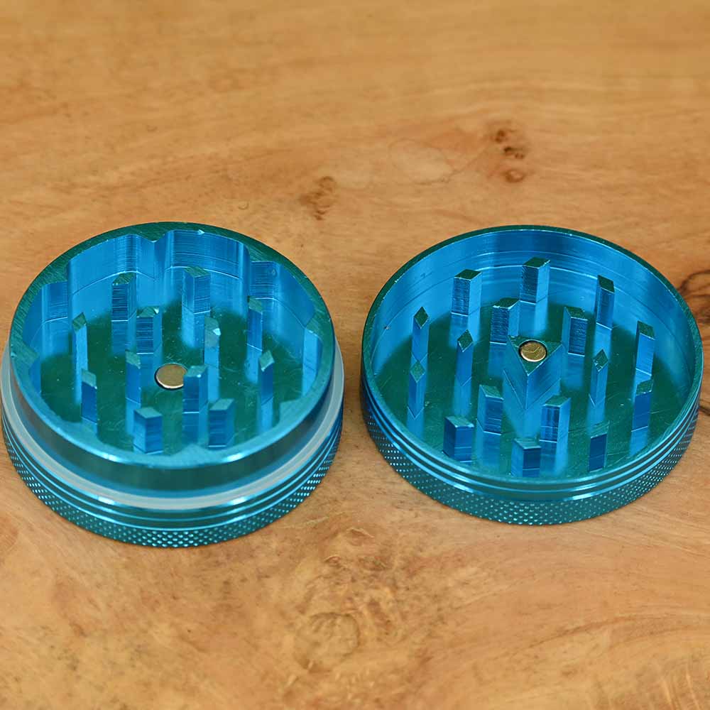 Black Leaf Aluminium Grinder 2-teilig hellblau - ⌀50mm