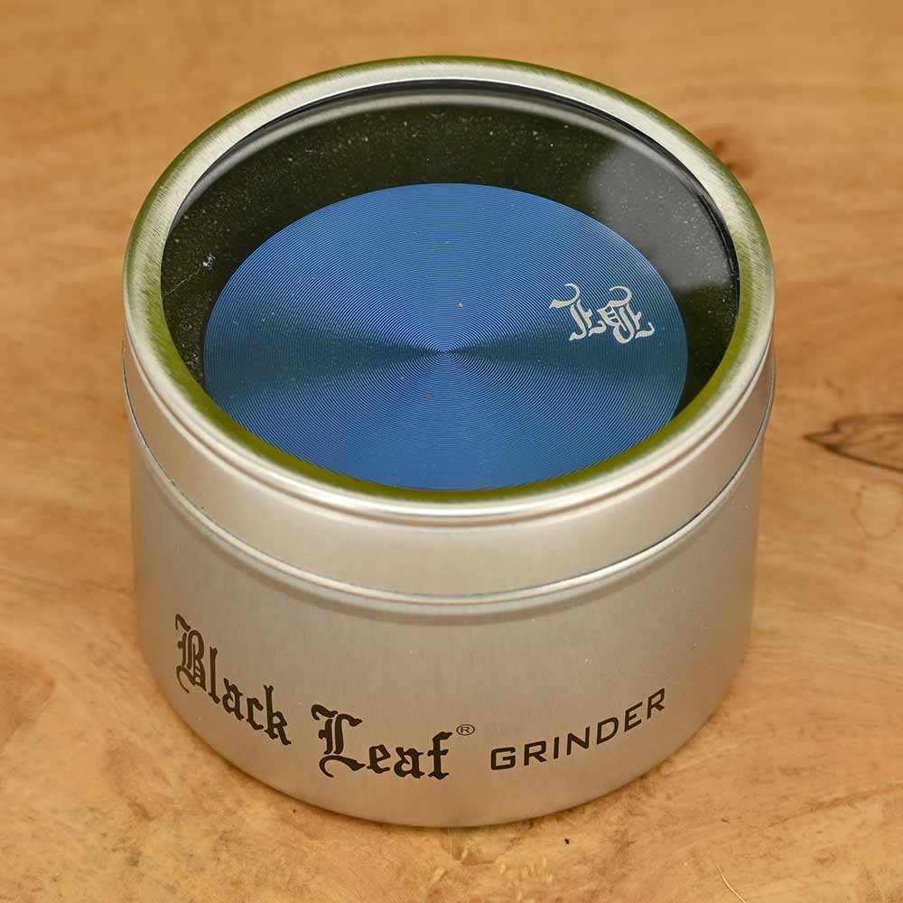 Black Leaf Aluminium Grinder blau - ⌀50mm