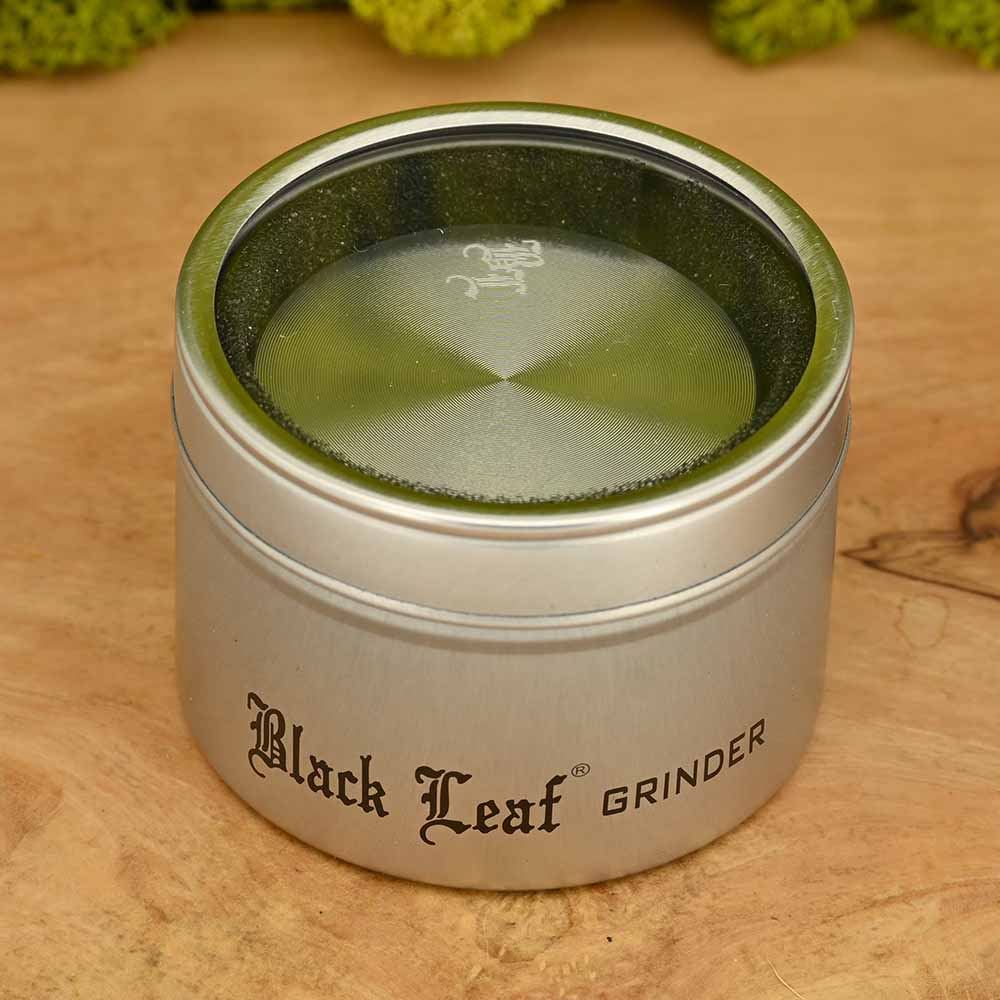 Black Leaf Aluminium Grinder silber - ⌀50mm