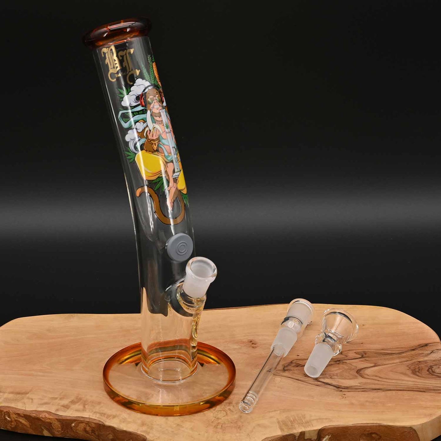 Black Leaf Hanuman Bong (25cm)