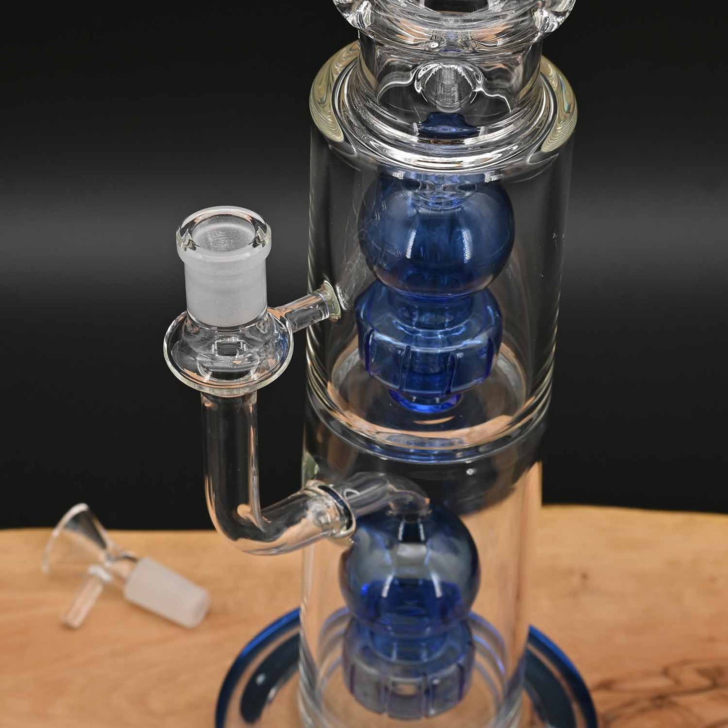 Black Leaf - Blue Hour Ice Bong mit Doppelperkolator