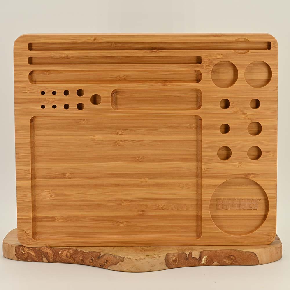 Buddies - Bamboo Rolling Tray groß - 30 x 25cm