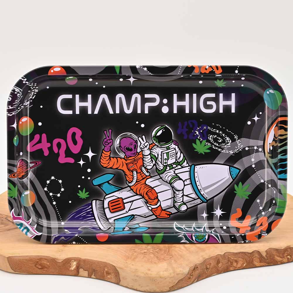 Champ High - Alien & Astronaut - Medium Rolling Tray