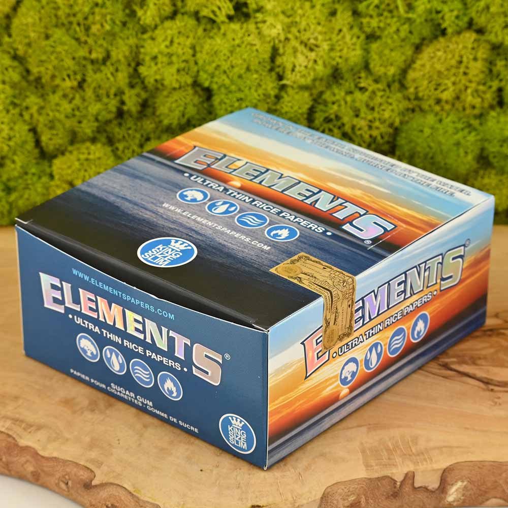 Elements Reis-Papers Kingsize Slim - Display Box (50 Stück)