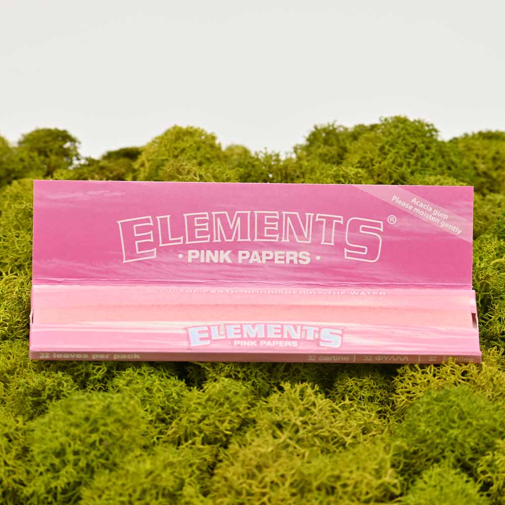 Elements King Size Slim Papers - Pink