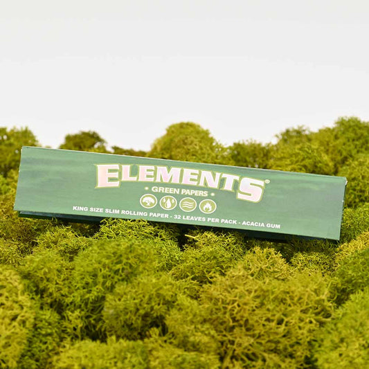 Elements Papers King Size Slim - Grün