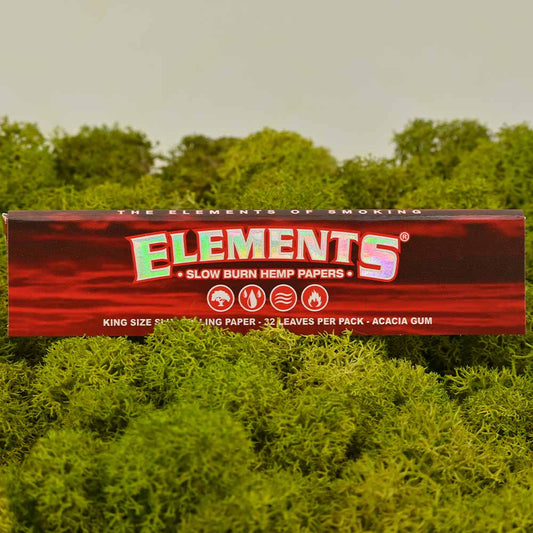 Elements Papers King Size Slim - Rot