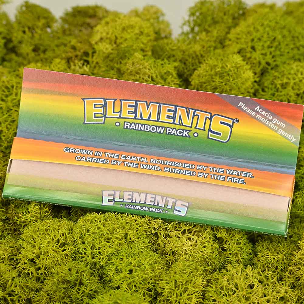 Elements King Size Slim Papers - Rainbow