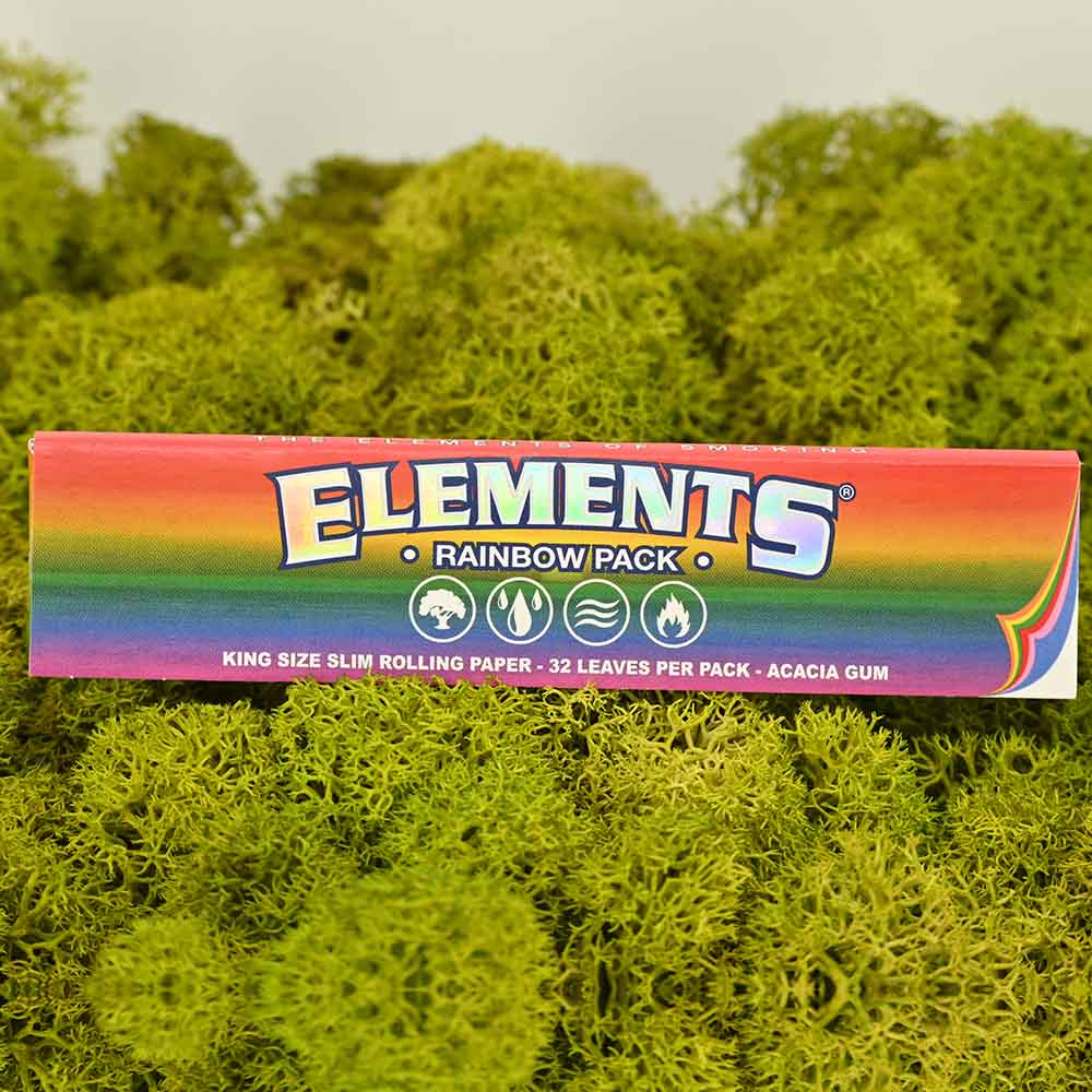 Elements King Size Slim Papers - Rainbow