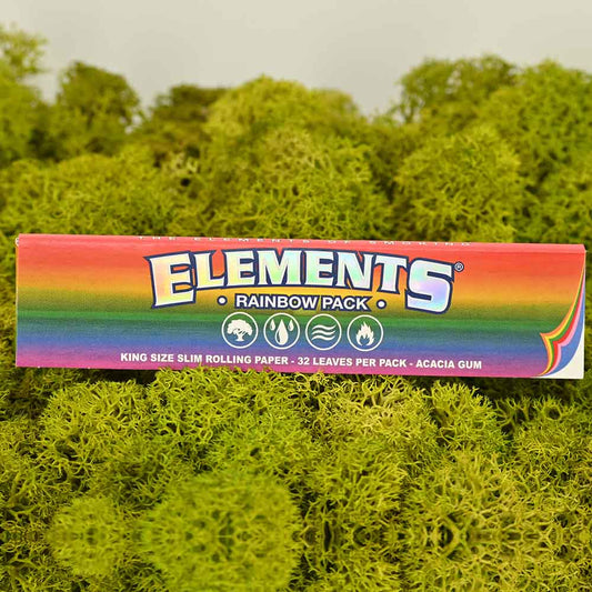 Elements King Size Slim Papers - Rainbow