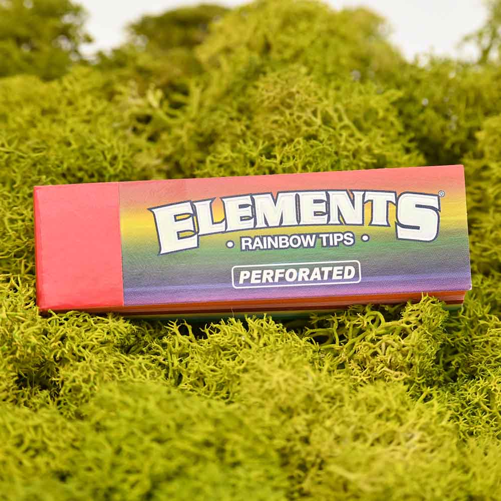 Elements Rainbow Filter Tips - Display Box (50 Stück)