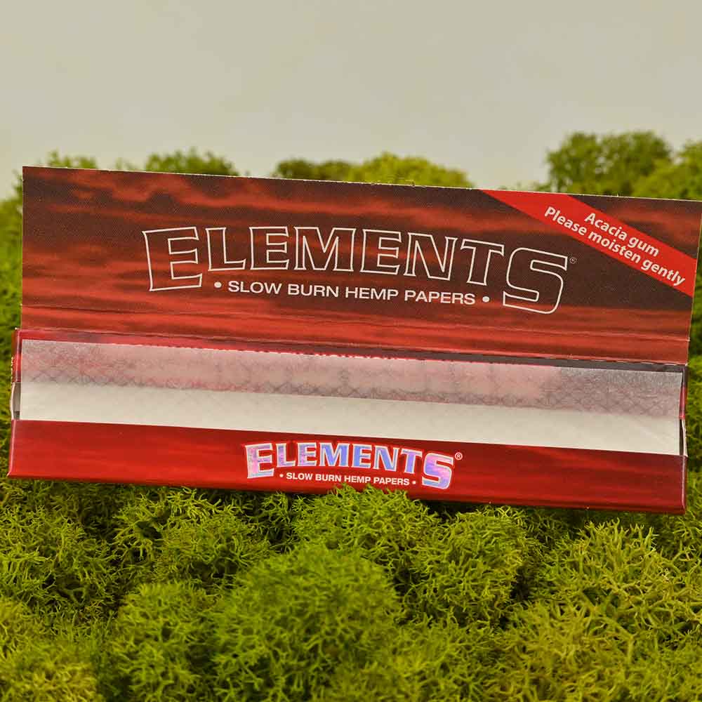 Elements Papers King Size Slim - Rot
