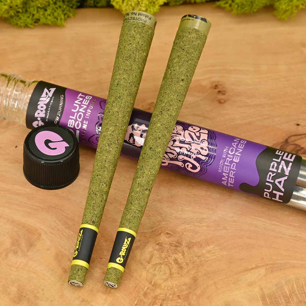 G-ROLLZ - Purple Haze - 2x Terpene Infused Blunt Cones