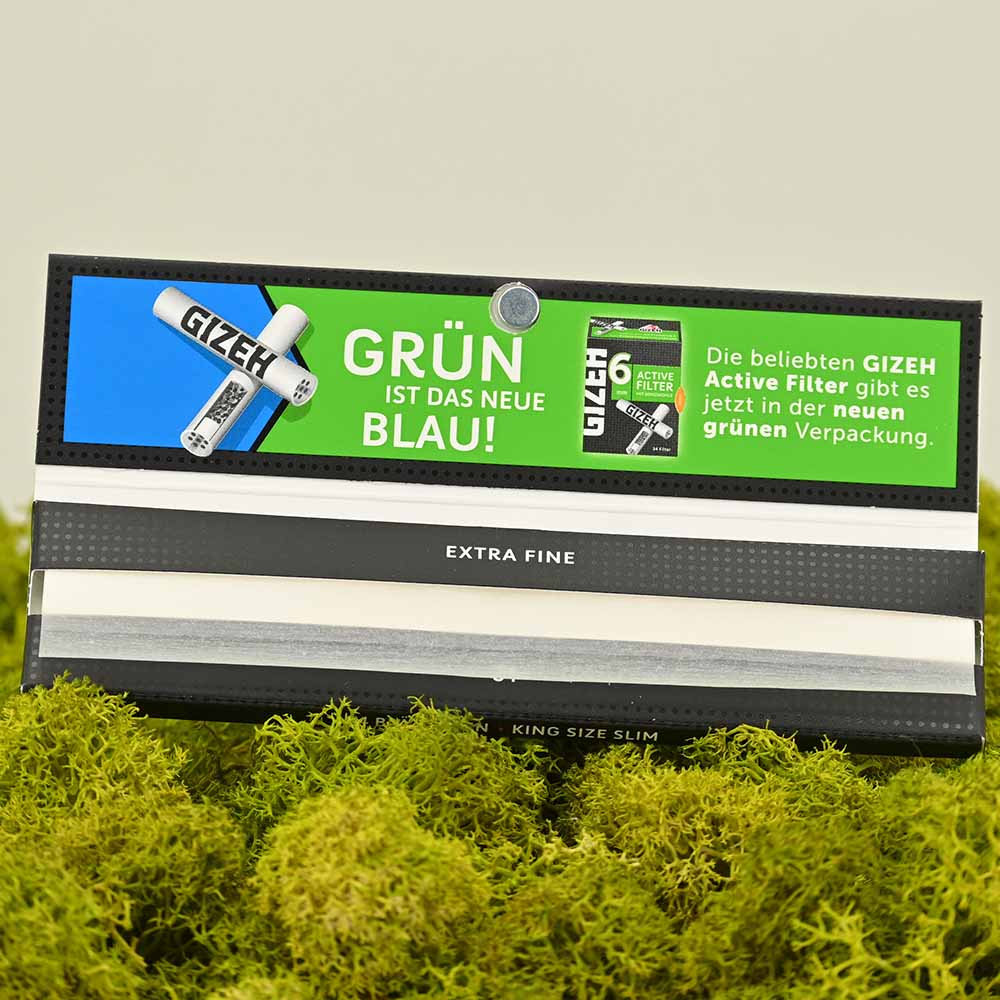 Gizeh Black King Size Slim (mit Magnet)