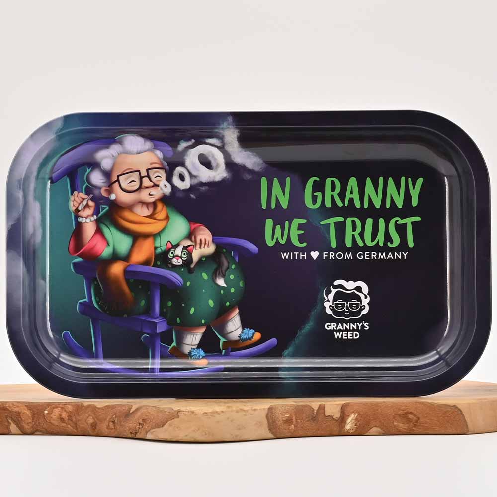 Granny's Exclusive Rolling Tray aus Metall