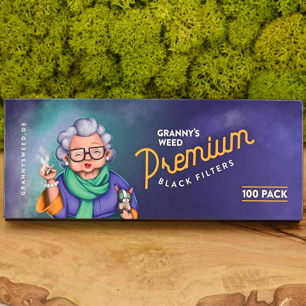 Granny's Slim 5,9mm Aktivkohlefilter - 100er schwarz