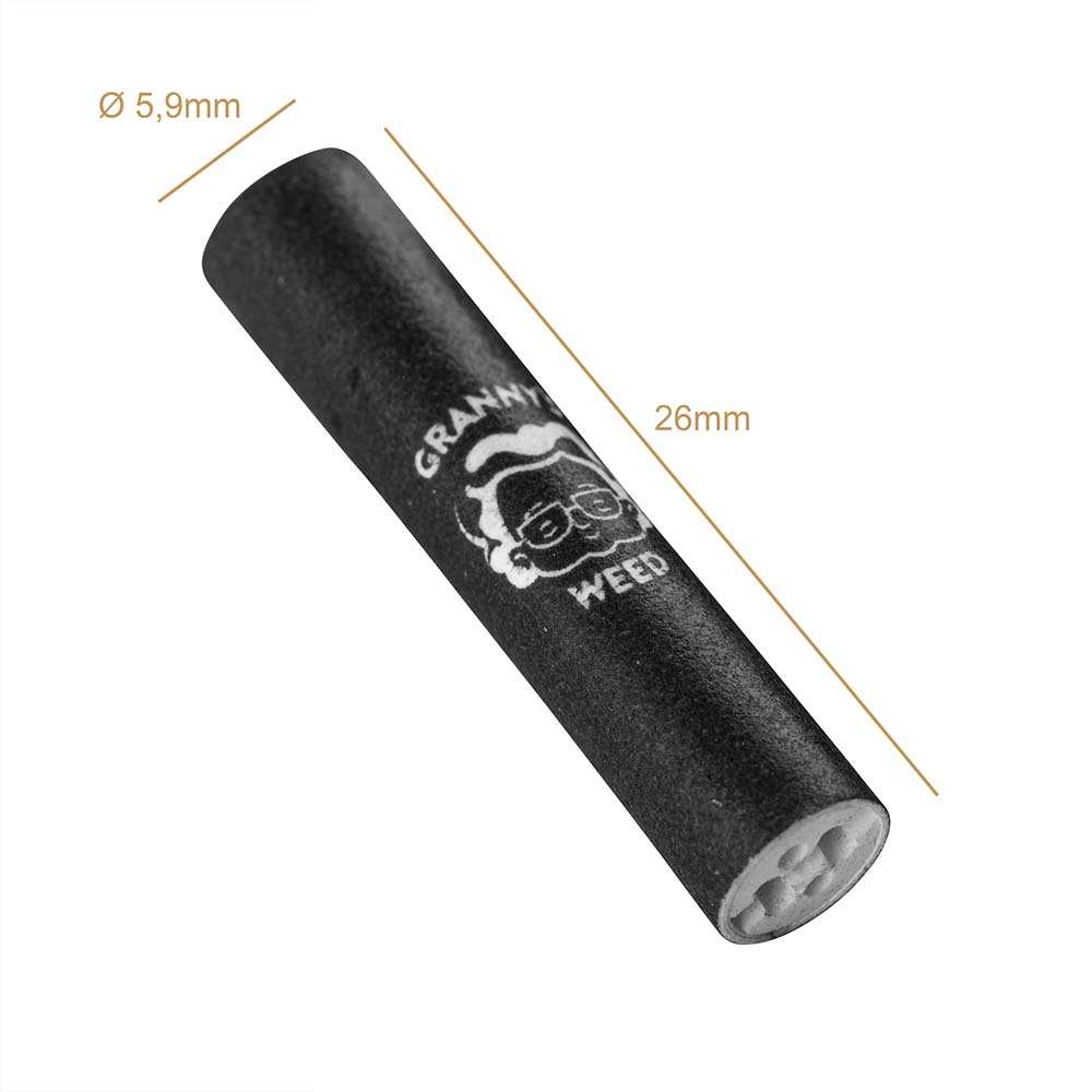 Granny's Slim 5,9mm Aktivkohlefilter - 50er schwarz