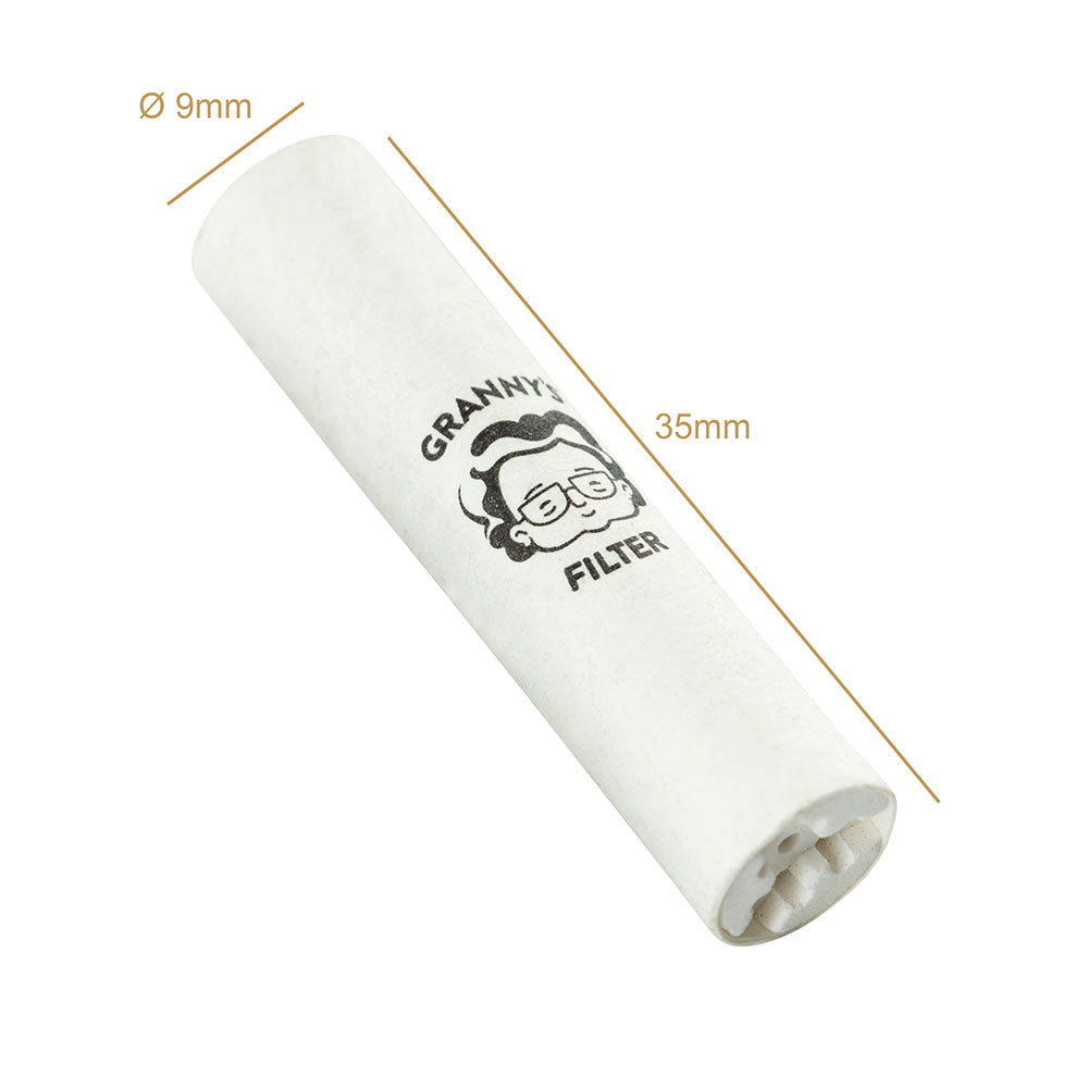 Granny's 9mm Aktivkohlefilter - 120er weiß