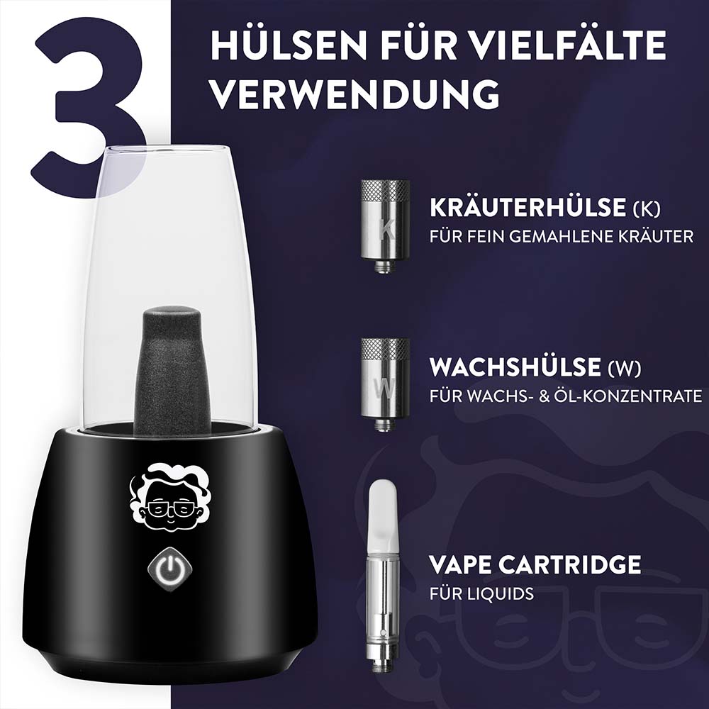 Granny's Rauchglas - für Kräuter, Wax & Liquid