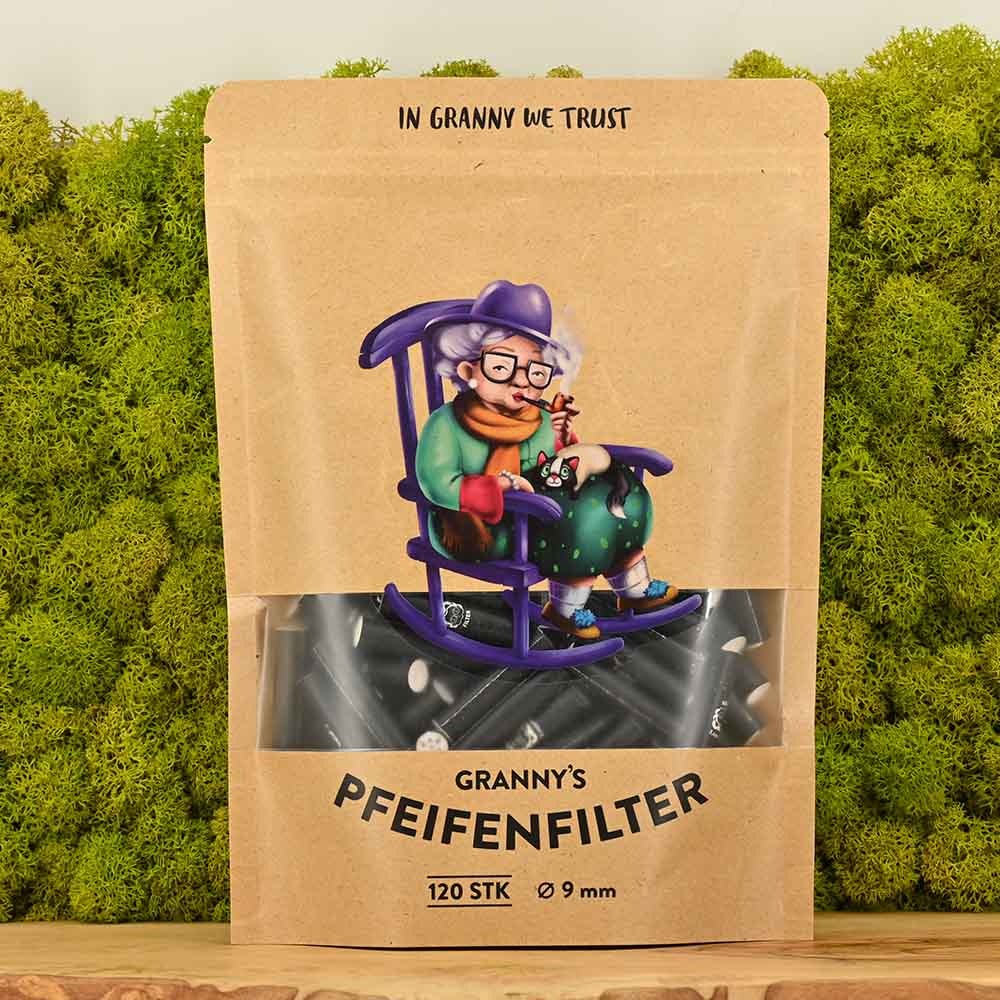 Granny's 9mm Aktivkohlefilter - 120er schwarz
