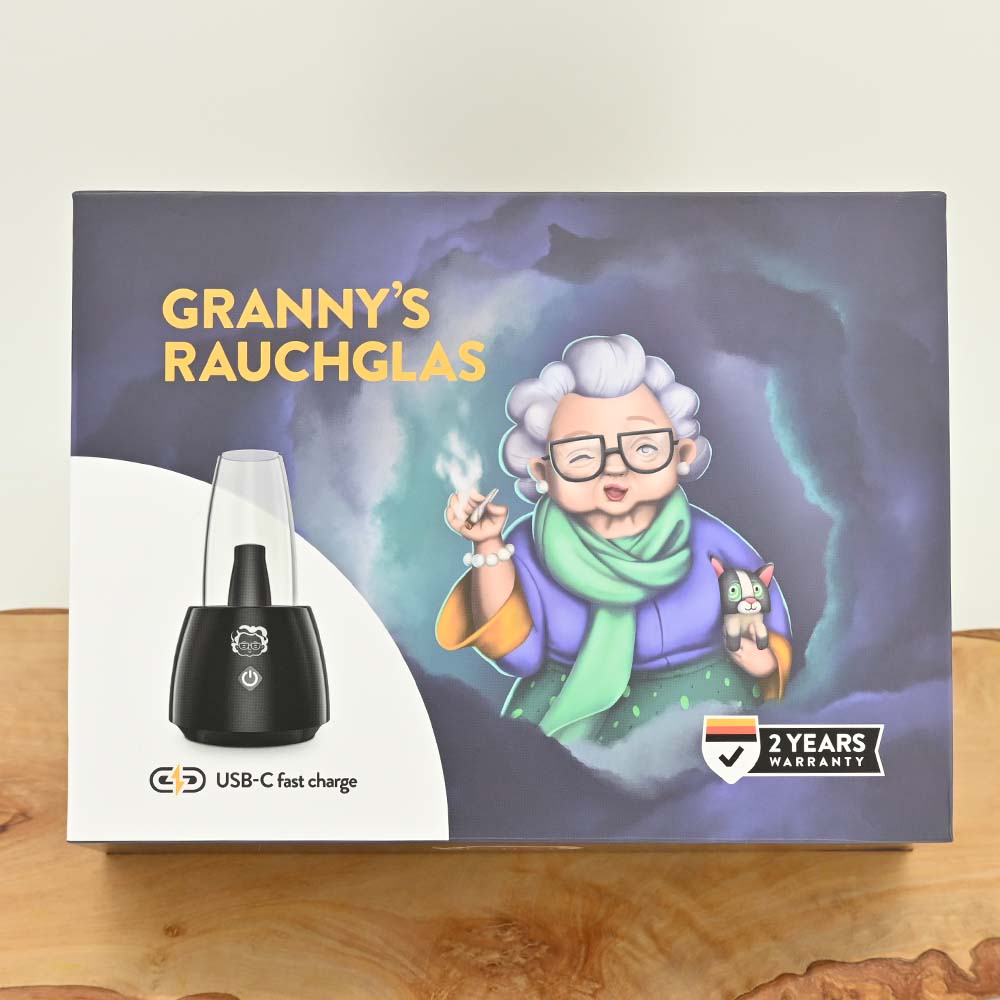 Granny's Rauchglas - für Kräuter, Wax & Liquid