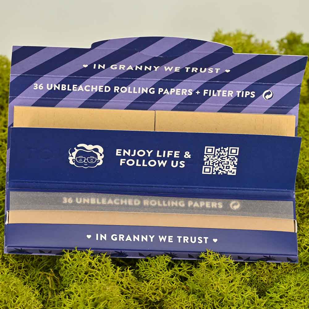 Granny's Virgin Kingsize Slim Papers + Tips (perforiert)