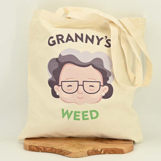 Granny's Weed Jutebeutel