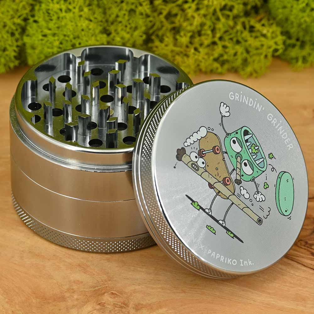 Grinding Grinder - Grindnation x Papriko Aluminium Grinder ⌀63mm