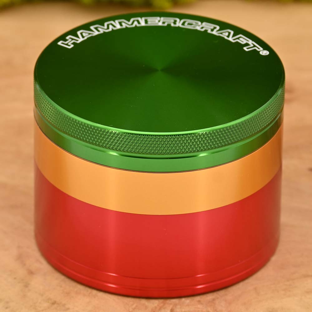 Hammercraft Rasta Aluminium Grinder 4-teilig ⌀63mm