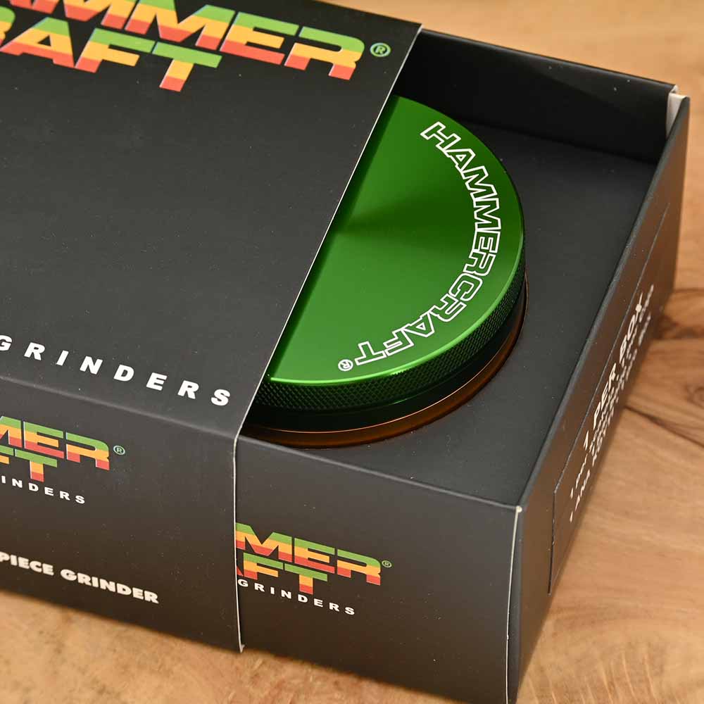 Hammercraft Rasta Aluminium Grinder 4-teilig ⌀63mm
