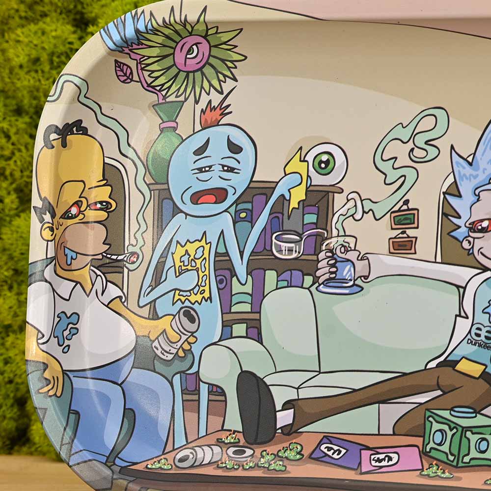 Rick & Morty feat. Simpsons - Rolling Tray Small