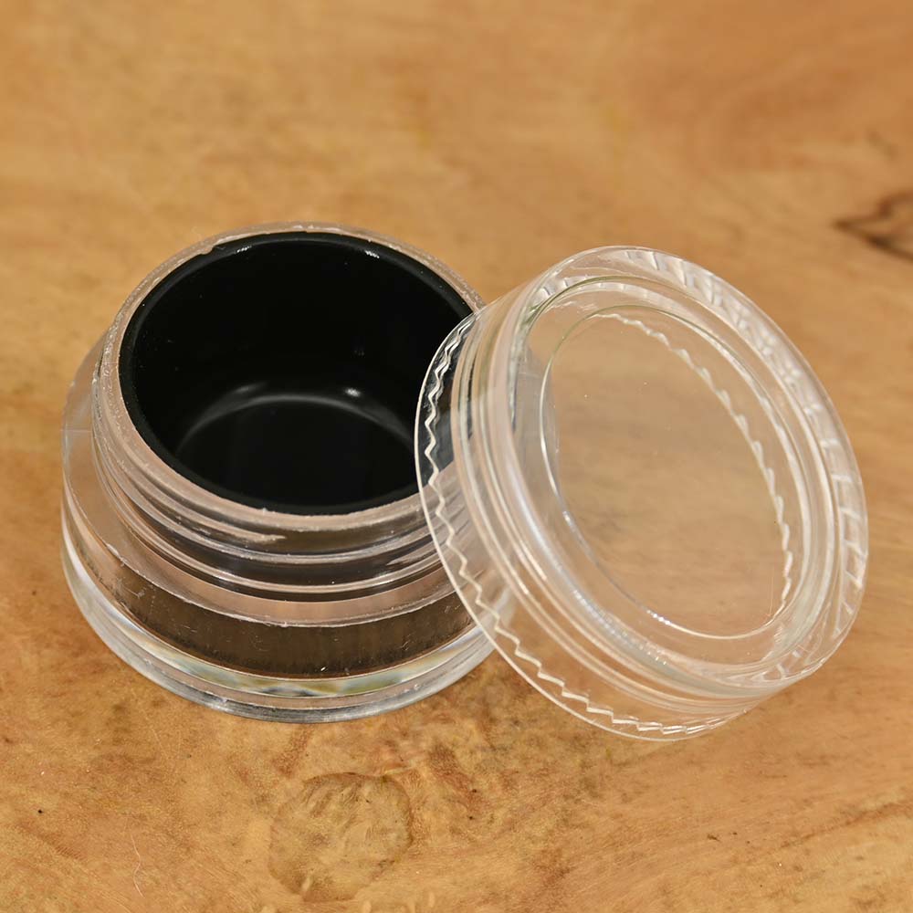 Kunststoffdose klar mit Silikoneinlage 7ml